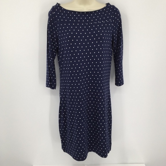 DVF Diane von Furstenberg Ruri Polka dot retro navy shift dress new X-Small 2 4 - Picture 3 of 8